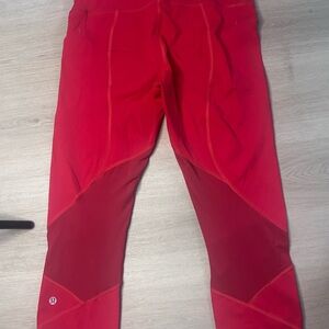 Lululemon Bright Red Leggings